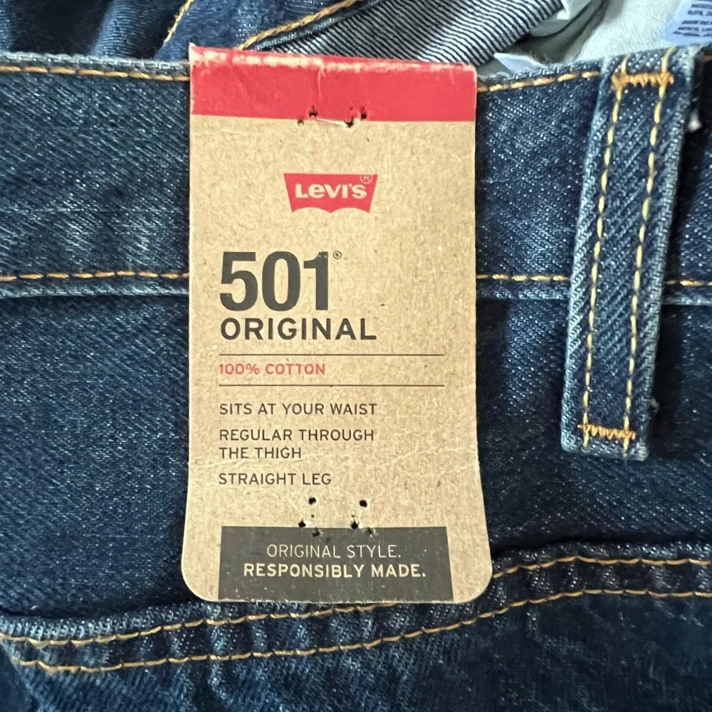 Levis 501 Jeans Men's 54x30 actual‎ Inseam 28in Button Fly Straight Leg